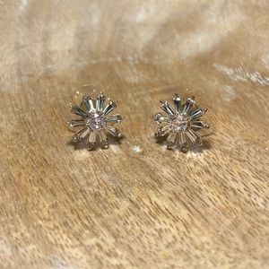 LC Lauren Conrad Daisy Cluster Crystal Rose Gold Stud Earrings